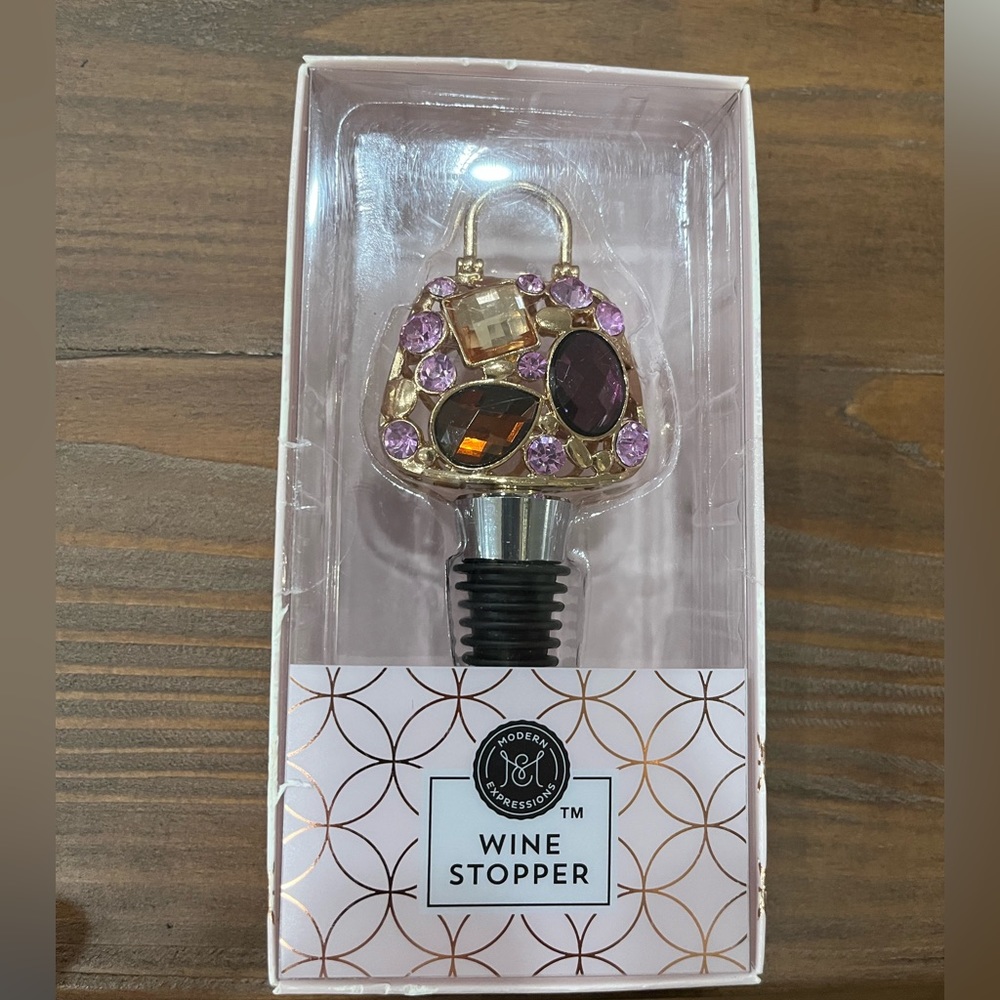 Jeweled Purse Wine Stopper